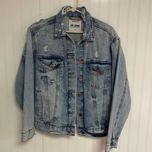 Women’s Distressed Garage Brand Denim Jacket